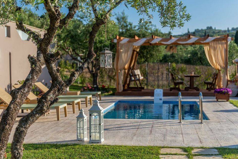 Planos Villa | Elegant Zante Villa Villa Vatia 2 Private Pool Air Conditioning Sea View 2 Bedrooms Trag