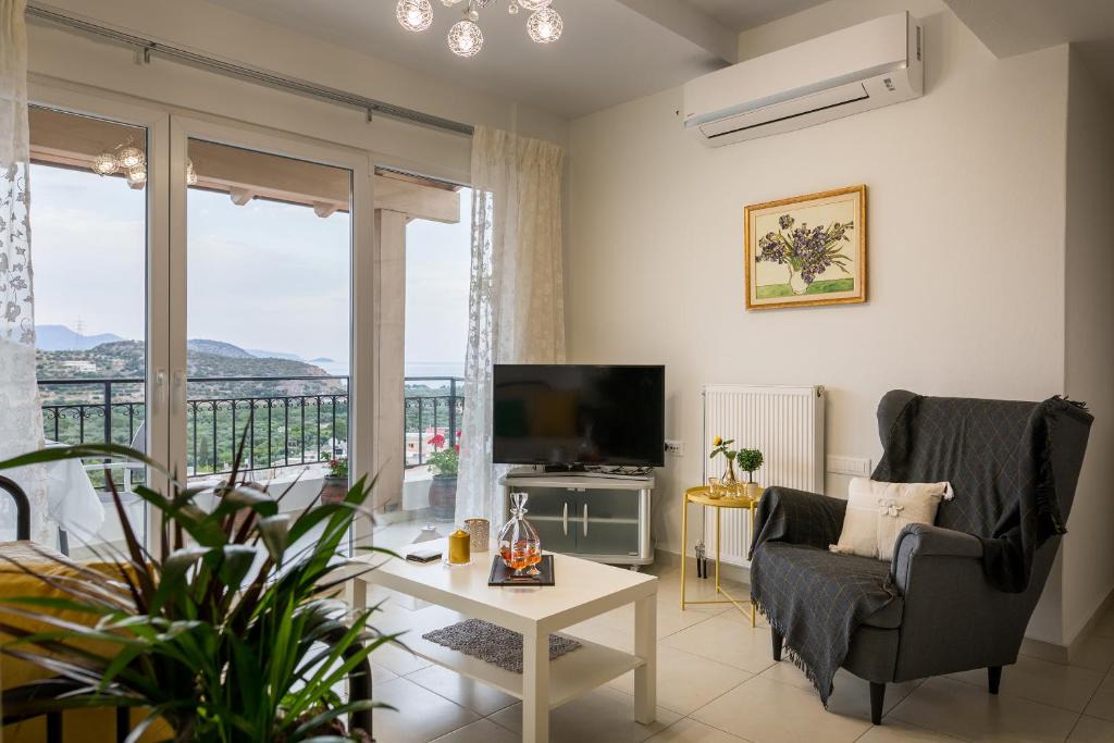 Kalo Chorio Apartment | Erofili's House cozy sea and valley panoramic view apartment