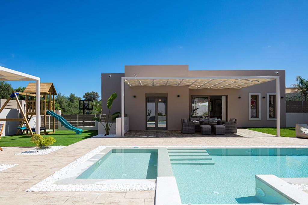 Perama Villa | Koin Villa Sunset, With Heated Pool & Whirlpool, By ThinkVilla