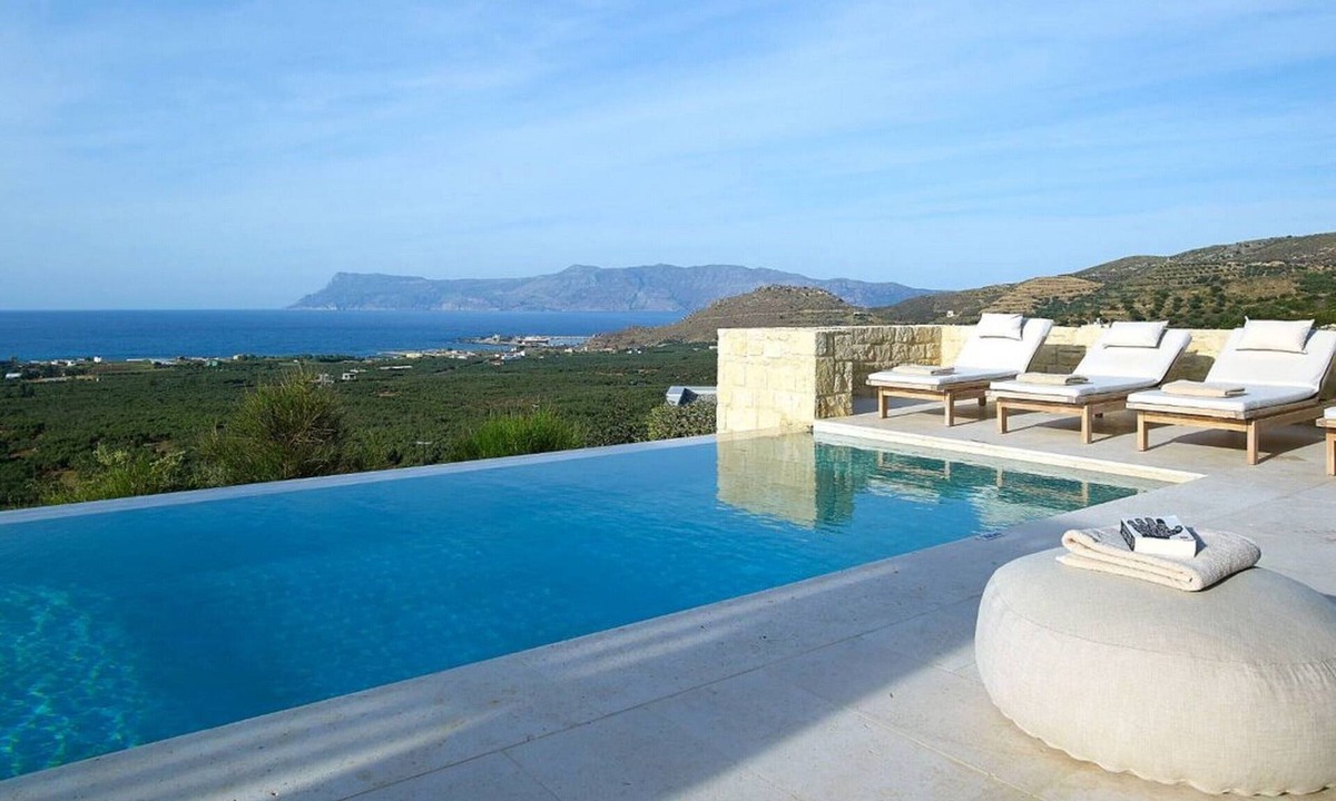 Kissamos Villa | Lavish Kissamos Villa | Villa Harmonia Blue | 2 Bedrooms | Breathtaking Sea Views | Private Outdoor Pool | Private Furnished Terrace | Peaceful Outdoor Ambiance | Prime Location