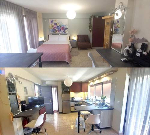 Lavreotiki Apartment | Lavrio Center - Nataly's Studio - with internal Sauna