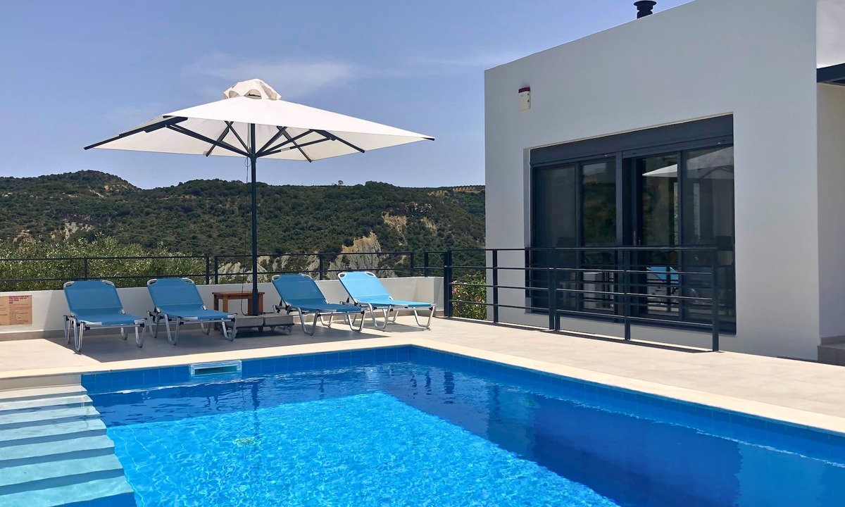 Grizokambos Villa | Luxury villa with private swimming pool, terraces, valley and sea views, in a quiet location.