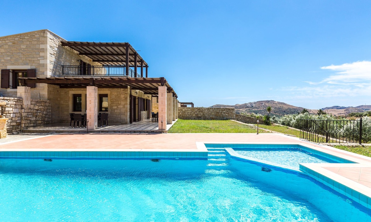 Lefkogeia Villa | Poseidon Villa, Private pool, amazing sea views, walking distance to shops