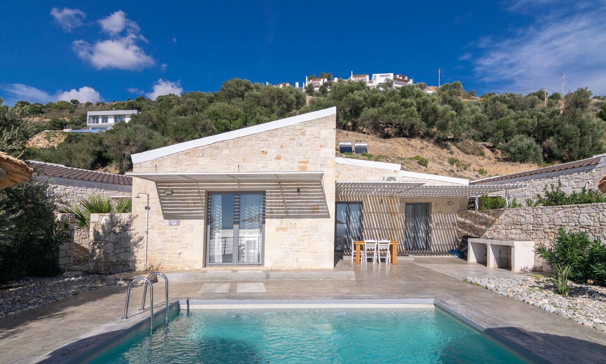 Agios Vasileios Villa | Pyrgos villa 2 ,sea view,pool,South Crete,Plakias