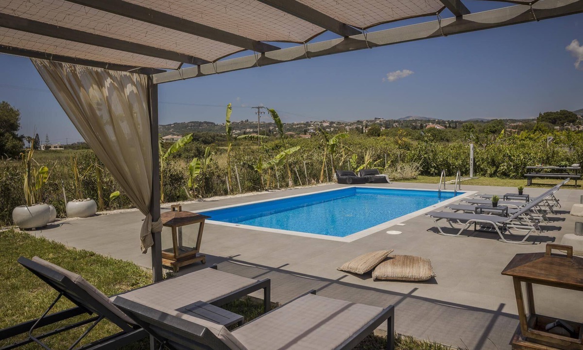 Svoronata Villa | Stylish Villa, A/C, Private Pool, Fabulous Location - Just 5mins walk to Tavernas & Ai Helis Beach!