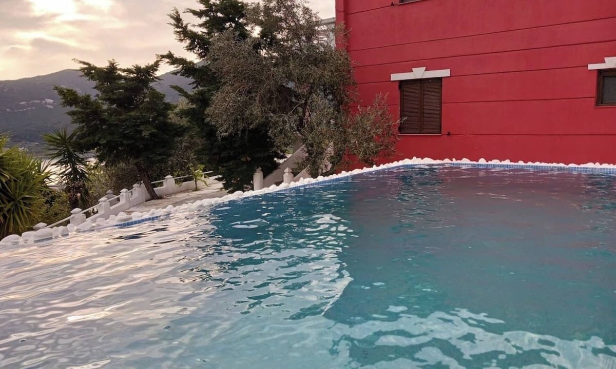 Skopelos Villa | Villa Aspalathus Red, Pool and Panoramic Views to fulfil your Aegean memories