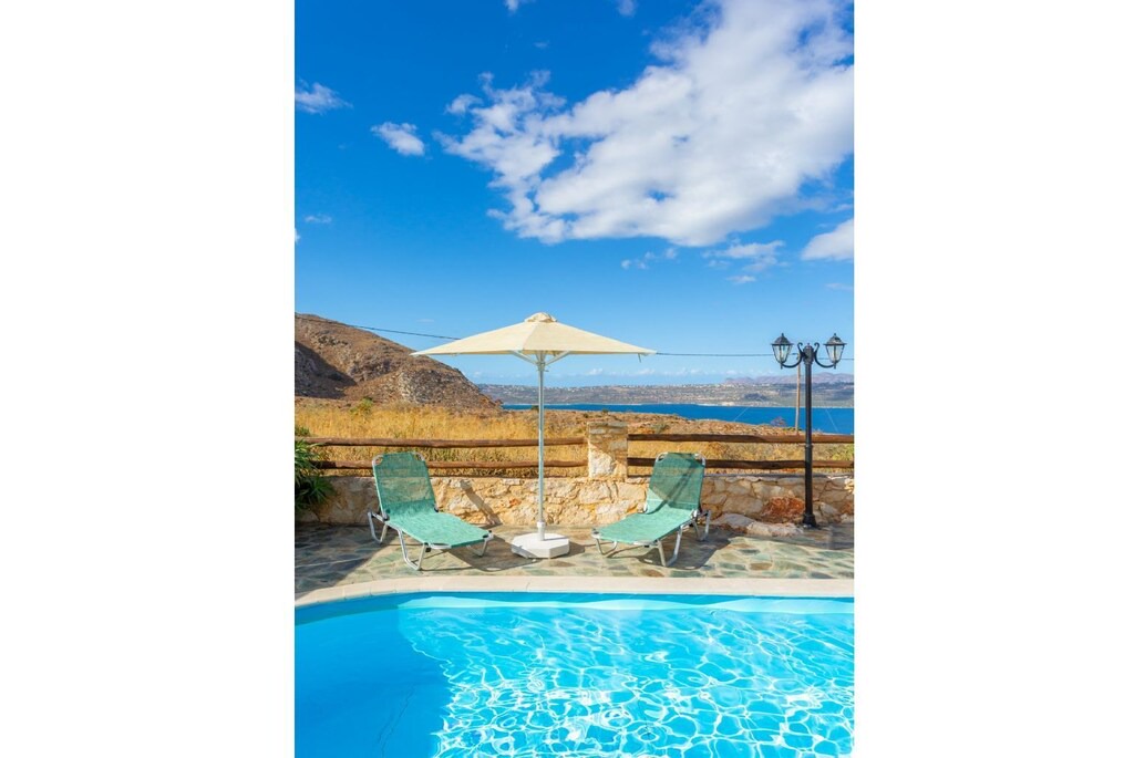 Megala Chorafia Villa | Villa Konstantina: Large Private Pool, Sea Views, A/C, WiFi, Eco-Friendly
