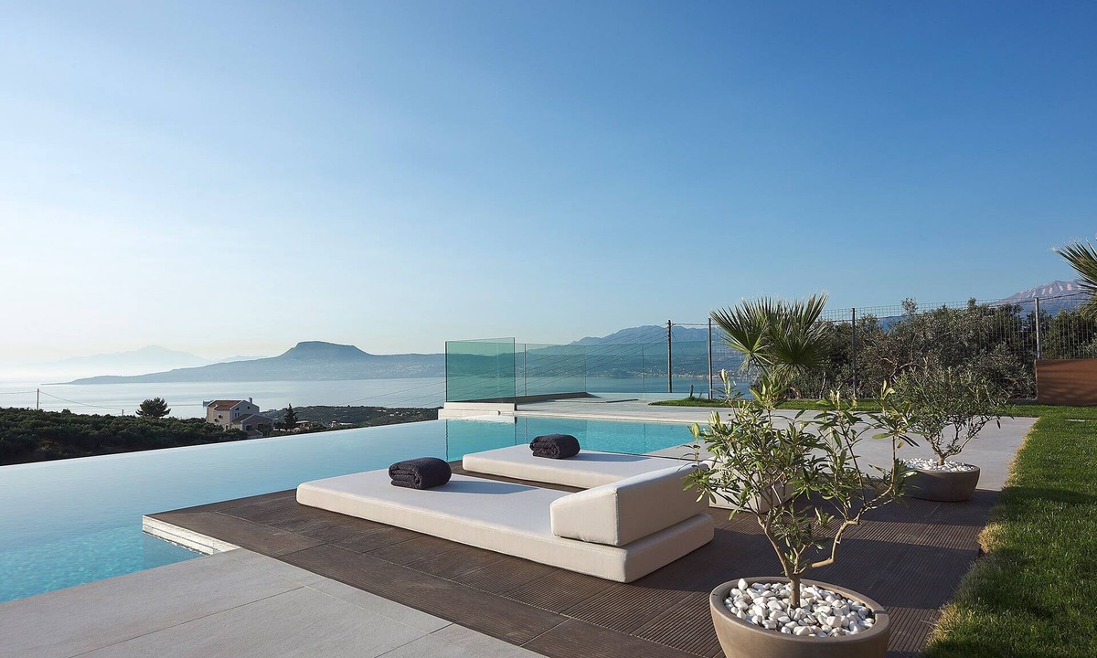 Sternes Villa | Villa Niolos II, Peaceful Hillside Villa With Spectacular Views, Near Marathi