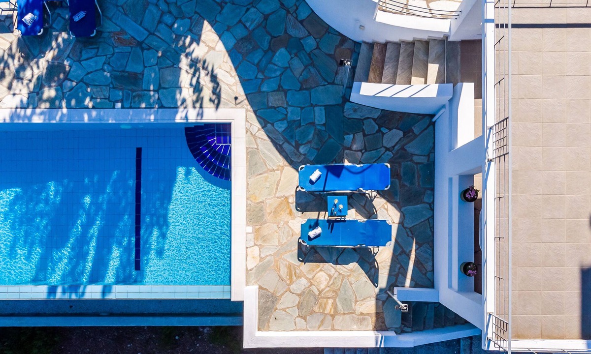 Glossa Villa | Villa Pasifika Glossa with Swimming Pool And Extraordinary Views