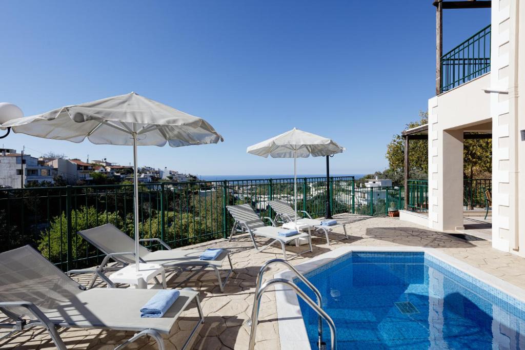 Kirianna Villa | Your Private Luxury Villa Mahin, Pool, Sea view, Rethymno