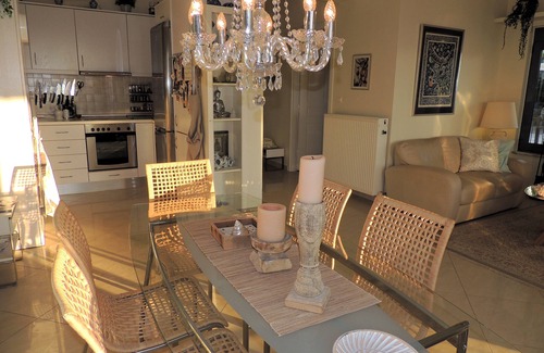 Georgioupolis Villa | 4 Bedrooms, perfect sea views, Infinity pool, Hot tub, Walk to beach & tavernas.