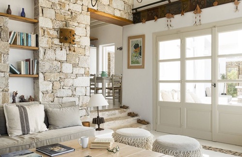 Faros Armenistis Villa | amazing views and sunsets near town and beaches many exterior sitting areas