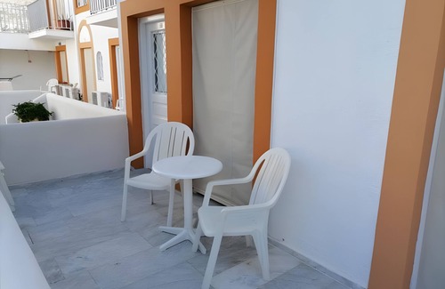 Kalymnos Town Apartment | Apartment 'Triple Room Pool View' with Mountain View, Wi-Fi and Air Conditioning