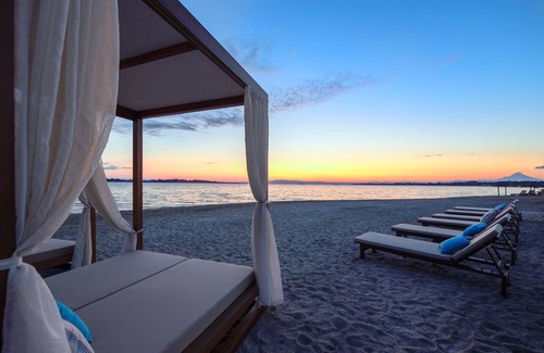 Vourvourou Villa | Beachfront Villa Natalia with Two Private Pools