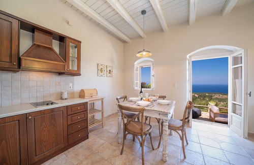 Tzamarelata Villa | Blue Horizon-Retro Villa private pool great view
