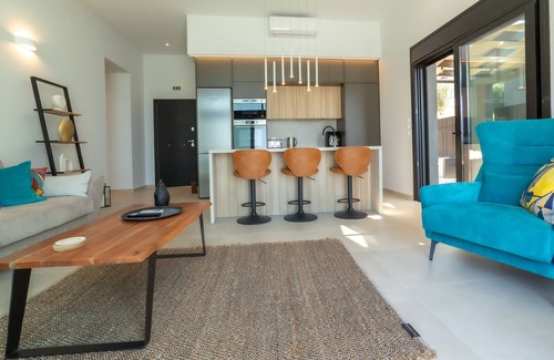 Lourdata Villa | Chic Contemporary 3 Bedroom Villa with stunning sea and mountain views