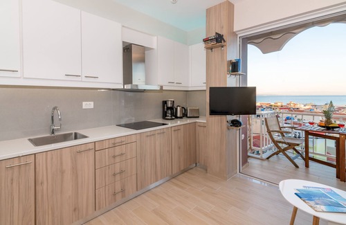 Zakynthos Town Apartment | 'Eolia Apartment' - Sea & City View Central Apt