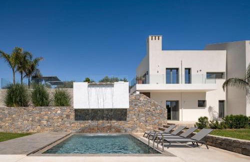 Prinos Villa | Gorgeous Crete Villa 4 Bedrooms Villa Psínthos Terrace With Two Private Pools Bbq Rethymno