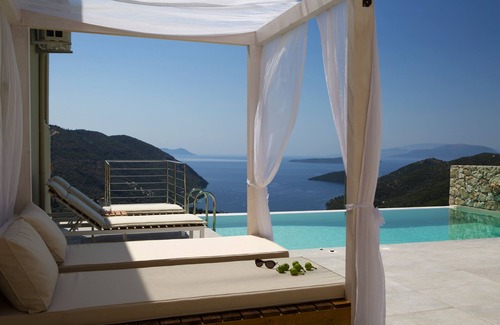 Fternon Villa | Romantic Villa Gialos over Mikros Gialos