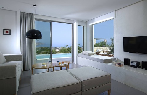 Kissamos Villa | Secluded Youphoria Villa Thalassa signature architecture great ocean viewss
