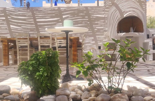 Ios Town Villa | Stunning Villa Roof top with sea view, Ios, Greece
