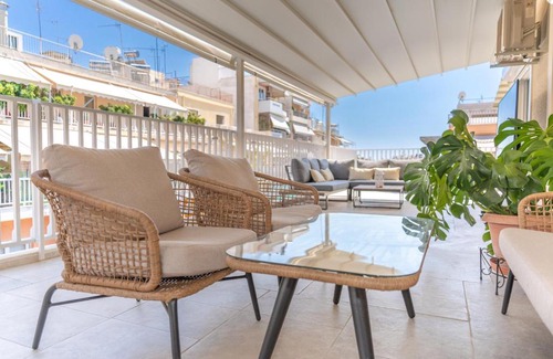 Kallithea Apartment | Sunny & Luxurious Penthouse with Terrace