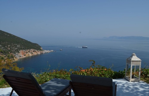 Skopelos Villa | Villa Elea,superb sea view , nearby beach and town.