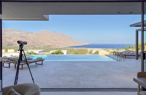 Fournadhos Villa | Wonderful Kissamos Villa | Villa Aphrodite's Bliss | 5 Bedrooms | Breathtaking Sea Views | Private Outdoor Pool | Private Furnished Terrace | Peaceful Outdoor Ambiance | Prime Location
