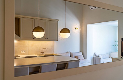 Rethymno Villa | 100m from the beach, kids pool, ping pong, sauna & gym, private sun beds!