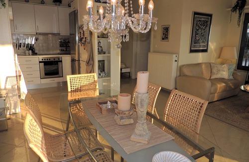 Georgioupolis Villa | 4 Bedrooms, perfect sea views, Infinity pool, Hot tub, Walk to beach & tavernas.