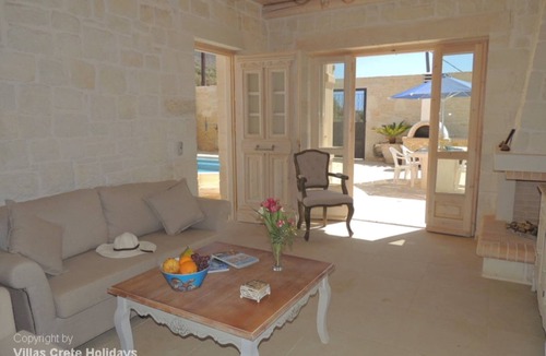 Apokoronas Villa | A charming 3 bedroom stone villa w/privacy, private pool & fantastic sea views.