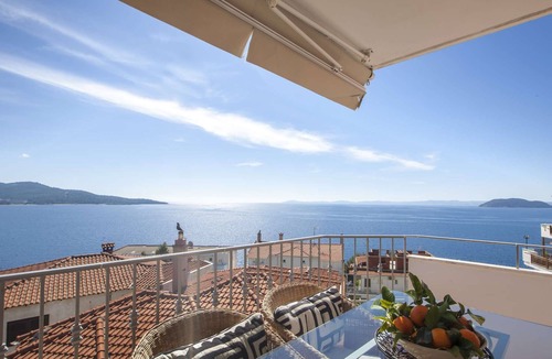 Neos Marmaras Apartment | Alterra Vita Apartments: 2-floor Apartment with Panoramic sea view