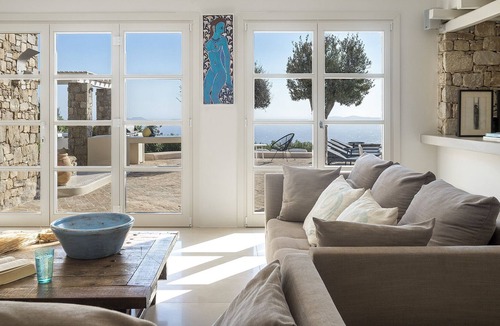 Faros Armenistis Villa | amazing views and sunsets near town and beaches many exterior sitting areas