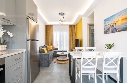 Petaloudes Apartment | Apartment 'Velvet 2' with Mountain View, Wi-Fi and Air Conditioning
