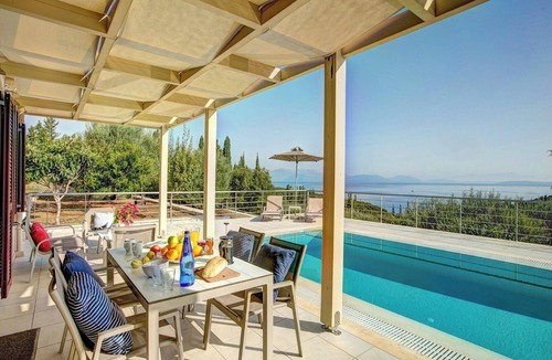 Fiskardo Villa | Attractive Villa, Private Pool, Amazing Sea Views - Walking Distance to Beach & Fiscardo Harbour!