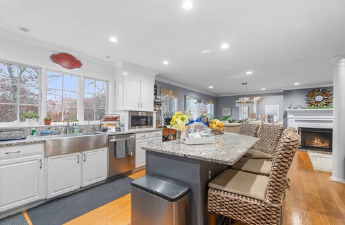 Barnstable House | Barnstable Cape Cod Retreat | Pool, Fire Pit & BeachSticker