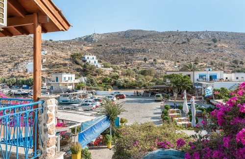 Kalymnos Apartment | Bed and Breakfast 'Double Room No 9' with Sea View, Wi-Fi and Air Conditioning
