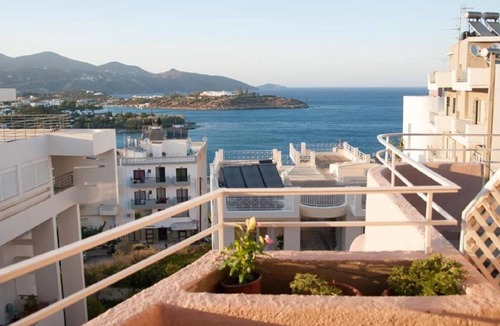 Agios Nikolaos Apartment | Bellevue Suites Studio 2 with Sea View