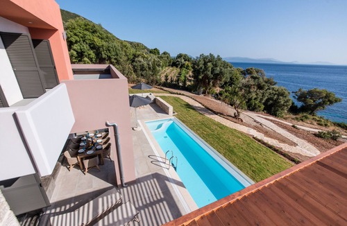 Evgiros Villa | Cape villa, be blown away by breathtaking waterfront luxury villa!