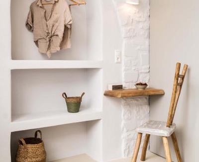 Aliki Apartment | Cavos Paros Boho Chic sea-view apartment in Aliki, Paros