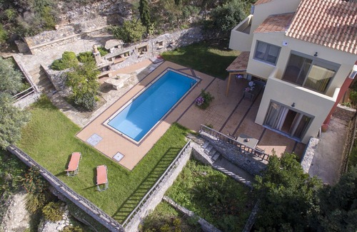 Milia Villa | Country House 'Malathiros 1 with Private Pool' with Sea View, Wi-Fi and Air Conditioning