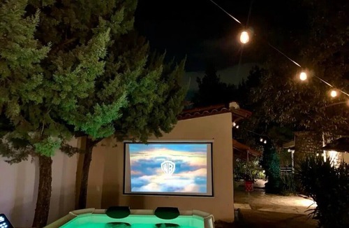 Mandra-Eidyllia Villa | Daydream Nature House With Outdoor Jacuzzi~Cinemann