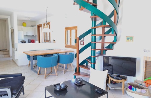 Keratokambos House | Dreamlike view of landscape and sea - holiday home Keratokampos, Crete
