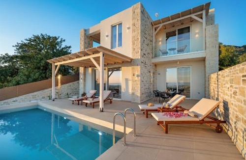 Kalochorafitis Villa | Elxis luxury villas Salty Pools!