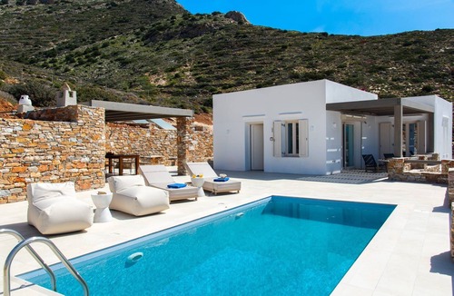 Sifnos Villa | Exquisite Sifnos Villa | Villa Celeste| Furnished Terrace with Private Pool |.
