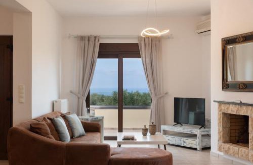 Loutra Villa | Family Villa Rousa in Rethymno with Pool, BBQ and Kids Area