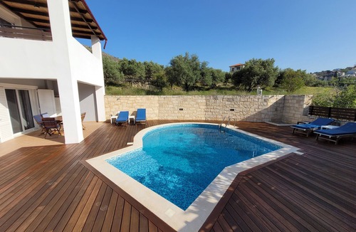 Gouvai Villa | Fantastic Villa With Private Pool, Sea, Mountain & Village Views, Ideal Location