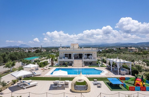 Asteri Villa | Full Privacy, 100m2 Outdoor Pool, Indoor heated Pool, Sea View!