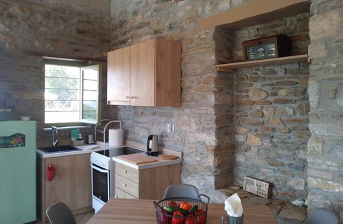 Nea Styra House | Glass Stone Pool Villa Rokanes