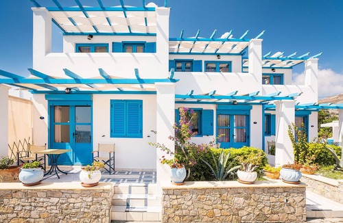 Tilos House | Holiday Home 'Livadia Beach Studio A ' with Sea View, Wi-Fi and Air Conditioning